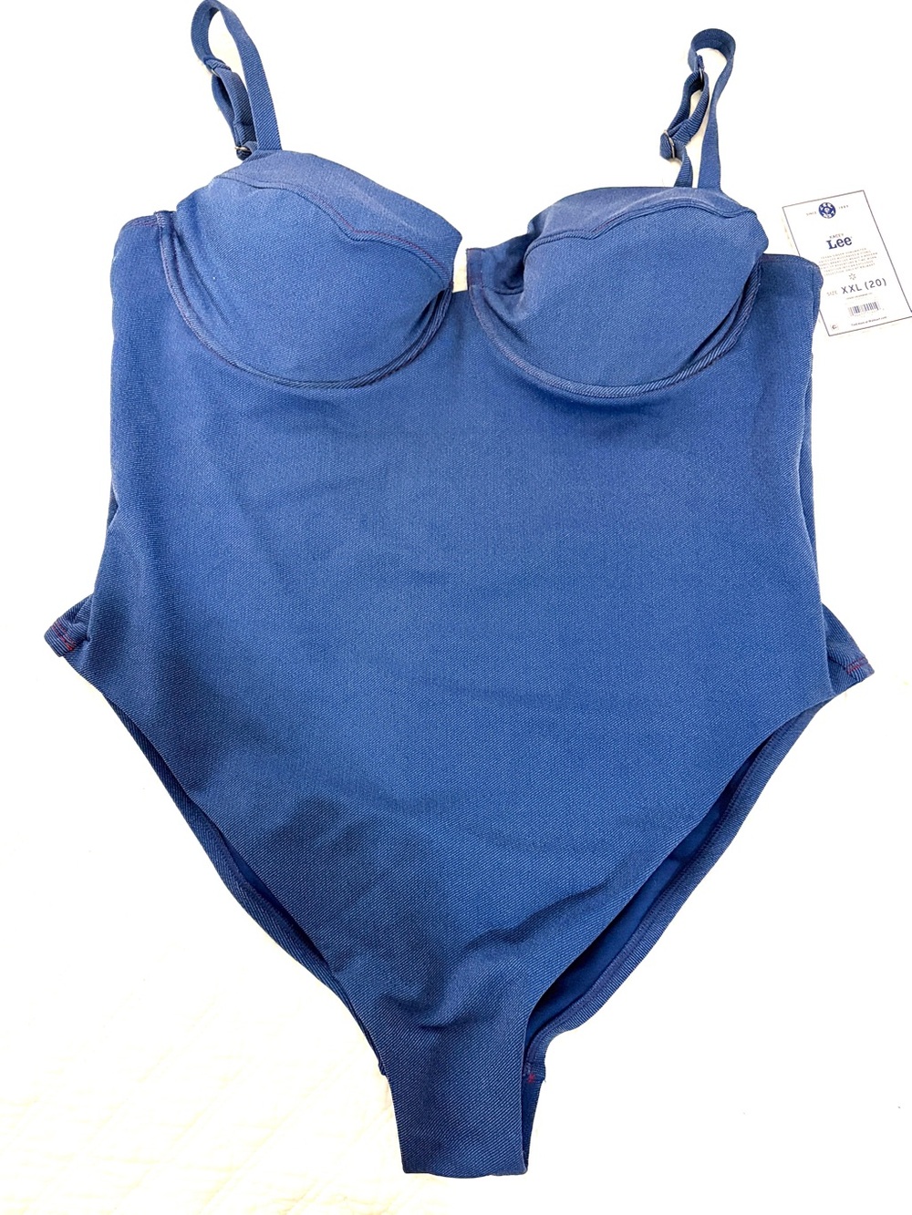 Lee  Blue One-Piece Underwire Swimsuit